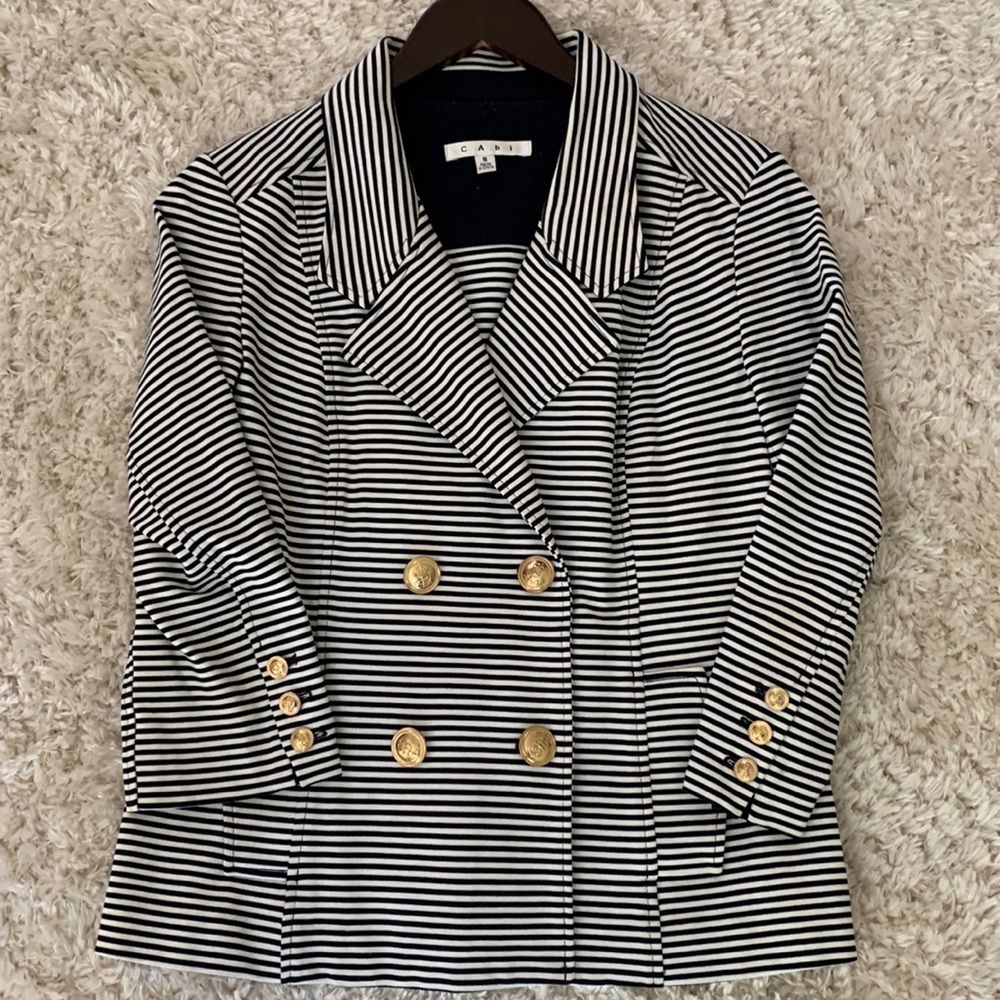 CAbi sailor striped casual suit jacket